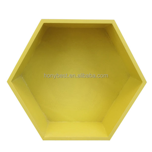 Table basse décorative <span class=keywords><strong>en</strong></span> forme d'octogone Plateau <span class=keywords><strong>de</strong></span> ferme Plateau hexagonal <span class=keywords><strong>en</strong></span> <span class=keywords><strong>bois</strong></span> empilable Support d'assaisonnement pour cuisine, bougie - Product Image 5
