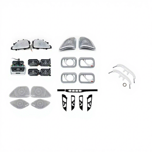 Pour Mercedes Benz <span class=keywords><strong>GLE</strong></span>/GLS W167 Bande LED Ambiante RGB Turbine Sortie D'air 64 Couleurs Porte Haut-Parleur Auto Éclairage Intérieur - Product Image 1