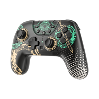 Mango de controlador de Gamepad inalámbrico multifunción con Motor de vibración Hall Joystick para Nintendo Switch Pro y PC