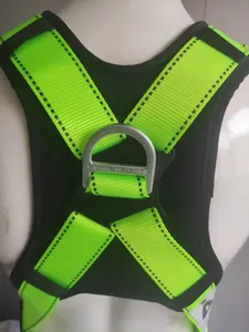 Imbracatura di sicurezza verde nera per tutto il corpo utilizzando per arresto personale autunnale