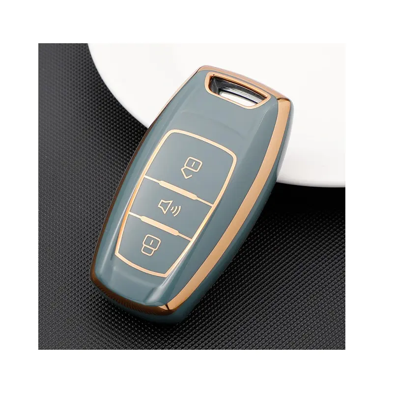 Porte-clés de voiture en TPU souple à 3 boutons, pour un superbe décor mural, pochette pour clés de voiture, accessoire, sac