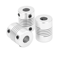Acoplamiento Flexible de Aluminio para Motor 5x6.35mm 6.35x8mm, Acoplador de Eje de Precisión para Motores NEMA 17/23, Resistente a la Corrosión, OEM