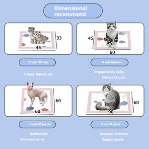 Venta al por mayor OEM Biodegradable Cat Mat/<span class=keywords><strong>Dog</strong></span> Orine Pee Pad Desechable impermeable Pet Training Pads Fábrica barato - Product Image 5