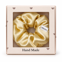 Chouchous en Soie de Mûrier 100% Pure de Luxe, Vente Directe Usine, pour Coiffure Féminine et Emballage Cadeau Commercial