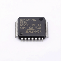 STM32F446RET6, Microcontrolador Nuevo en Caja, Paquete LQFP-64 (10x10), MCU ARM Cortex-M4, 512 KB de Memoria Flash, CPU de 180 MHz