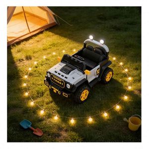 Auto Eléctrico para Niños, Motor 390, Batería de 12V7Ah, Música MP3, Luces Intermitentes, Ruedas con Amortiguación, 2-4 Años, Plástico PVC - Product Image 6