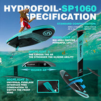 Hydrofoil Spatium US Local en carbone intégral pour planche de surf hydrofoil, foil en fibre de carbone pour le surf aquatique
