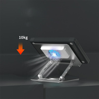 Soporte de Aluminio para Laptop, Plegable, Ergonómico, Giratorio 360°, para Escritorio, Refrigeración de Semiconductores, de Fábrica OEM