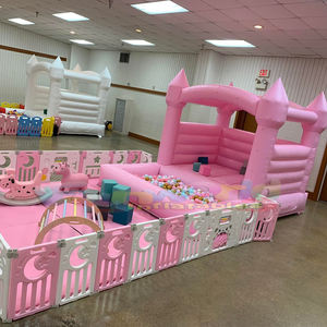 Centro de entretenimiento para niños al aire libre, equipo de juego suave colorido, <span class=keywords><strong>casa</strong></span> de rebote de crayón inflable con PISCINA DE BOLAS - Product Image 2