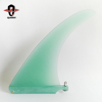 Bleu fait sur commande De Résine De Fiber de verre de Carbone Simple Ailerons de Surf Longboard Aileron Centre D'aileron