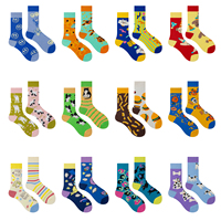 Chaussettes unisexes en coton à motif de dessin animé, couleurs personnalisées, décoration artistique, chaussettes élégantes