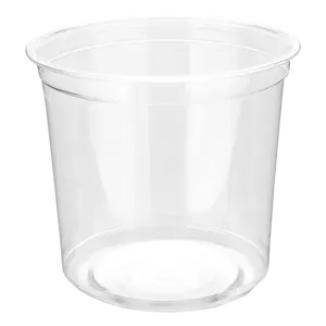 117-24oz disposable pet plastic cups can be used for various parties in the field of coffee and beverage