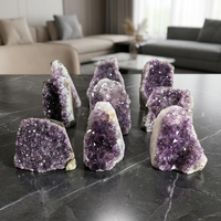Groupe de cristaux d'améthyste naturelle, géode, pierre brute, spécimen de quartz, pour la guérison, le Feng Shui, la décoration intérieure, vente en gros de minéraux, fourniture directe d'usine