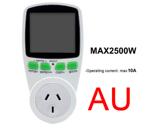 Medidores de potencia Vatímetro digital Medidor de energía AU Monitor de vatios Diagrama de costo de <span class=keywords><strong>electricidad</strong></span> Analizador de toma de medición - Product Image 2