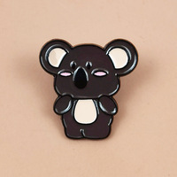 Broche mignonne Koala peinte, style dessin animé, accessoire de vêtement pour enfants, en stock