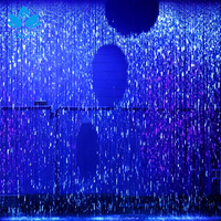 Fuente de Agua Digital para Exteriores con Cortina de Agua, Texto e Imagen Personalizados, Fuente de Agua Danzante para Entrada de Centro Comercial o Plaza