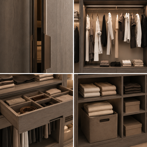 Armadio Modulare Salvaspazio per Progetti Residenziali <span class=keywords><strong>con</strong></span> <span class=keywords><strong>Ripiani</strong></span> a Livelli, Certificato FSC, Armadietto di Grado Commerciale - Product Image 2
