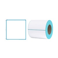 Papier thermique auto-adhésif triple protection, étiquettes vierges, papier d'impression, papier pour codes-barres, papier d'étiquettes thermiques 10x15cm, sac à bulles Qingdao