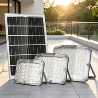 Projecteur solaire de haute qualité pour extérieur, cour, matériau ABS, IP67, étanche à la pluie, anti-explosion, LED, certifié ROHS, garantie 5 ans