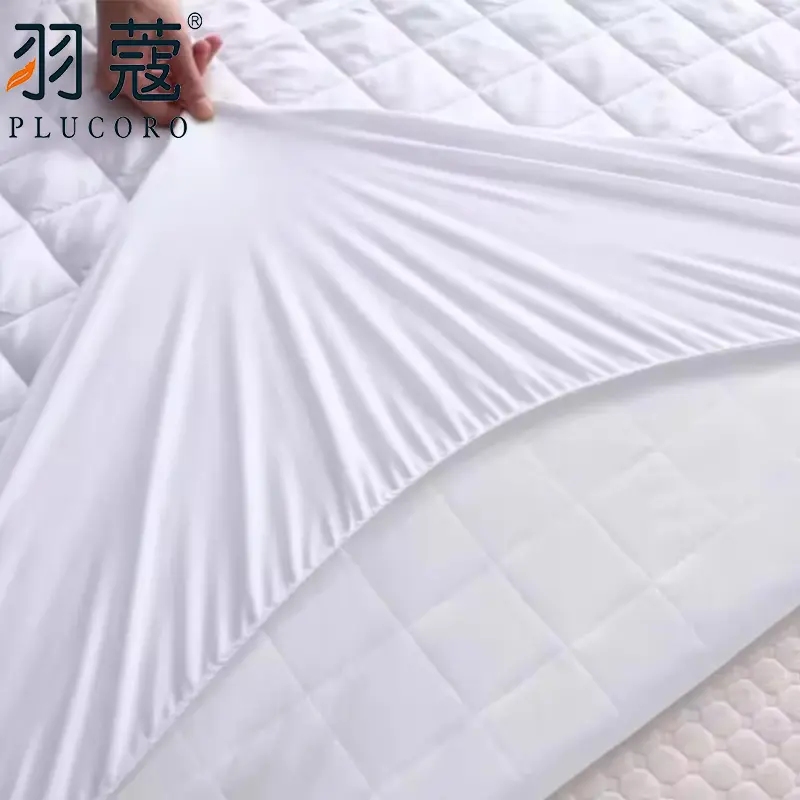 Foshan Hot Selling Quilted Mattress Protector Hotel Waterproof Mattress Protector Fitted