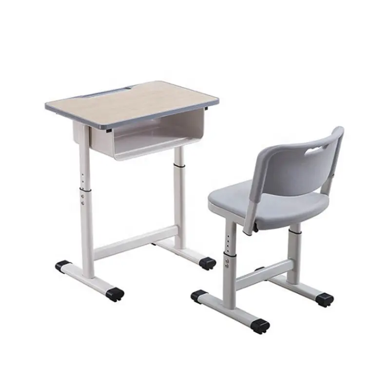 School chair HDPE standard sized children school desk and chairs for primary to middle school