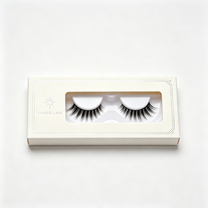 Boîte en papier vide de luxe pour emballage de faux cils, avec fenêtre transparente, impression personnalisée du logo OEM. - Product Image 5