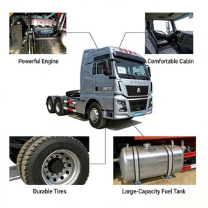 <span class=keywords><strong>Camion</strong></span> à benne basculante d'occasion SITRAK G7 6x4 Euro 6 Diesel Weichai, tête de <span class=keywords><strong>tracteur</strong></span>, boîte manuelle, pont à ressorts en acier, conduite à droite, double cabine - Product Image 5