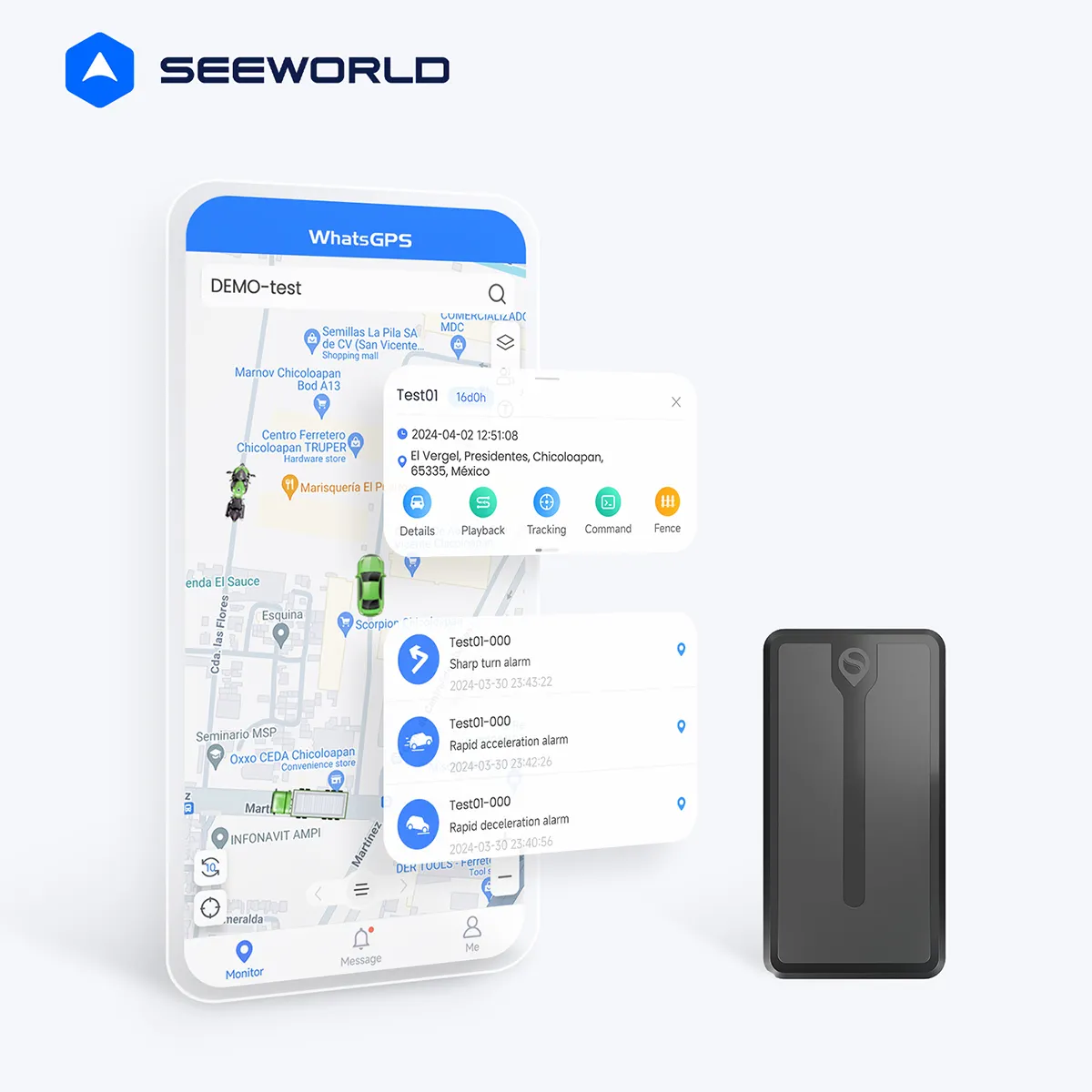 SEEWORLD GPS Tracker dispositivo di localizzazione economico multifunzione per auto Mini magnetico con registratore vocale