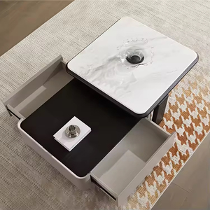 Meubles de salon au design antique classique, supports TV, meuble TV en bois autoportant pour salon - Product Image 5