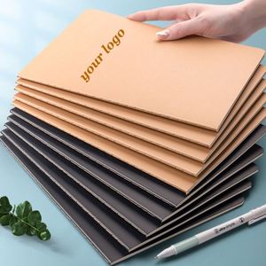 Carnet en papier kraft écologique avec impression UV et couture personnalisées, logo professionnel, possibilité d'écriture facile et couleurs personnalisables - Product Image 2