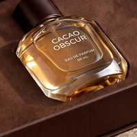 Boîte cadeau de luxe personnalisée pour Cologne marron et boîte magnétique pour parfum avec boîte de présentation en papier et emballage pour parfum