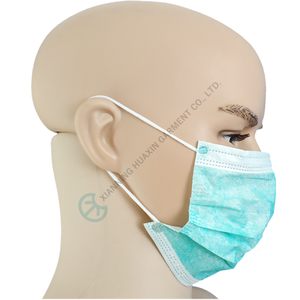 Mascarilla facial plana no tejida desechable, mascarilla antipolvo de tres capas - Product Image 4