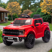 Voiture électrique sous licence Ford F-150 raptor 12V pour enfants, voiture électrique télécommandée à 4 roues pour enfants