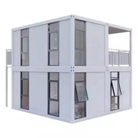 FMX Maison en conteneur de 4 chambres à coucher Maison fourgonnette portable préfabriquée en acier avec design chinois Meilleur prix sur le marché