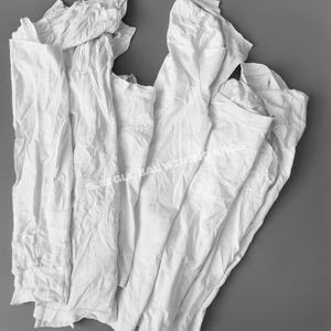 รองรับการปรับแต่ง ผ้าเช็ดทำความสะอาดอุตสาหกรรม ทำจากผ้าฝ้ายรีไซเคิลสีขาว 100% สำหรับทำความสะอาด - Product Image 1