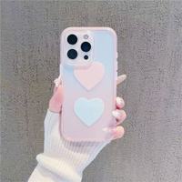 Coque de téléphone portable INS Dyeing Love en TPU pour iPhone 14 12 15 17 18 Pro Max, coque 2-en-1 à changement de couleur, protection arrière