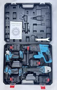 MM MMJ-SJT5 4-in-1 Akku-Werkzeugset mit Hartschalenkoffer Enthält Akkuschrauber Winkelschleifer Bohrhammer - Product Image 6