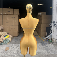 Mannequin de taille plus pour femme, robe de mariée brésilienne courbe en tissu BBL, demi-corps, sexy, grande poitrine, fesses, hauteur réglable