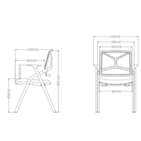 Chaise de bureau en maille professionnelle, avec planche d'écriture, pliante, pour conférence, ordinateur, formation