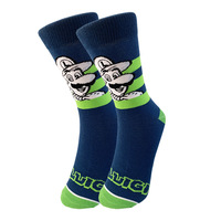 HY-4801 Logo personnalisé JACQUARD dessin animé Mario chaussettes Long Tube bonneterie Couples tricoté adultes bas hommes et femmes chaussettes