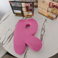 Letras de Aluminio Talladas en Arco, con Bordes Curvos, Letras 3D en Relieve, Letras Decorativas para Pared, Letras del Alfabeto