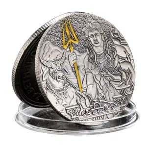 Ancient Egyptian Mythology Ra Sun God Souvenir Gift Silver Plated Collectible Coin Amaterasu Shiva Commemorative Coin