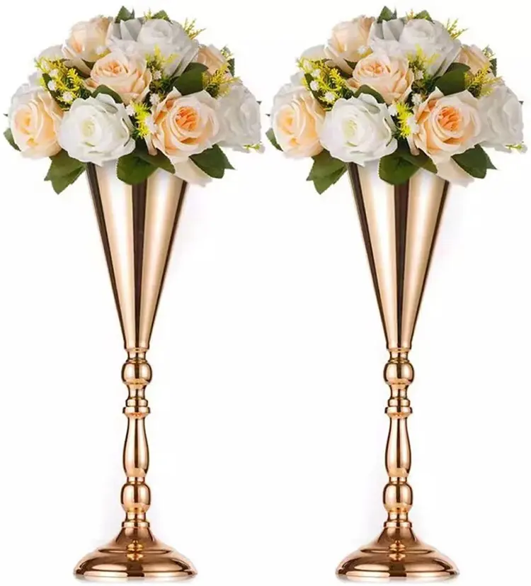 Accessoires de mariage route plomb scène de mariage décoration vase hôtel décoration maison vase