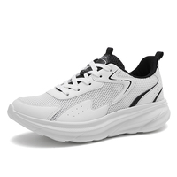 Chaussures de sport décontractées pour hommes, taille 39-48, semelle EVA, fabrication ODM, lacets, maille blanche, baskets