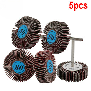 Flap <b>Wheel</b> <b>Grinding</b> Head 32mm x 10mm 3.17mm Shaft 80 Grit Abrasive Cloth For Metal Polishing Sanding - Product Image 5