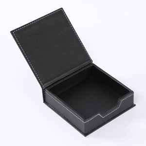 Organisateur de bureau luxueux noir en cuir PU, ensemble d'accessoires de bureau, tapis de bureau, dispositif de rangement de dossiers - Product Image 6