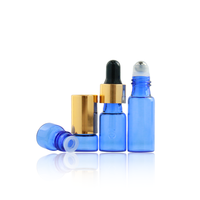 Botol Parfum Kaca Mini 1ml 2ml 3ml 5ml Amber dengan Tutup Sekrup dan Pipet Roll On untuk Serum Rambut, Minyak Esensial, dan Kosmetik
