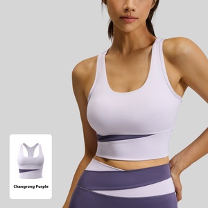 2025 femmes taille haute Compression abdominale Yoga haut respirant antichoc Fitness vêtements avant hanche ascenseur confortable <span class=keywords><strong>sport</strong></span> - Product Image 6