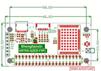 Carte d'extension GNSS Raspberry Pi ZED-F9P, précision au centimètre près, module GPS différentiel RTK multifréquence