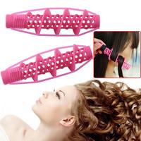 2 pièces En Silicone Souple Spirale Magique Cheveux Bigoudis Fer À Friser Baguette BRICOLAGE Coiffure Outils De Salon Cheveux Perm Tiges